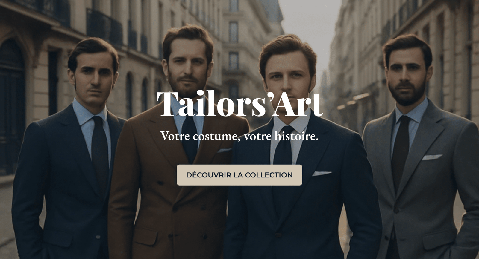 Capture d'écran du site Tailors'Art numéro 1